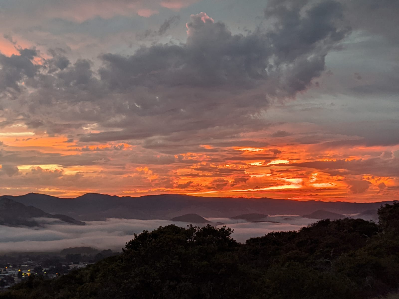 Sunset over Los Osos